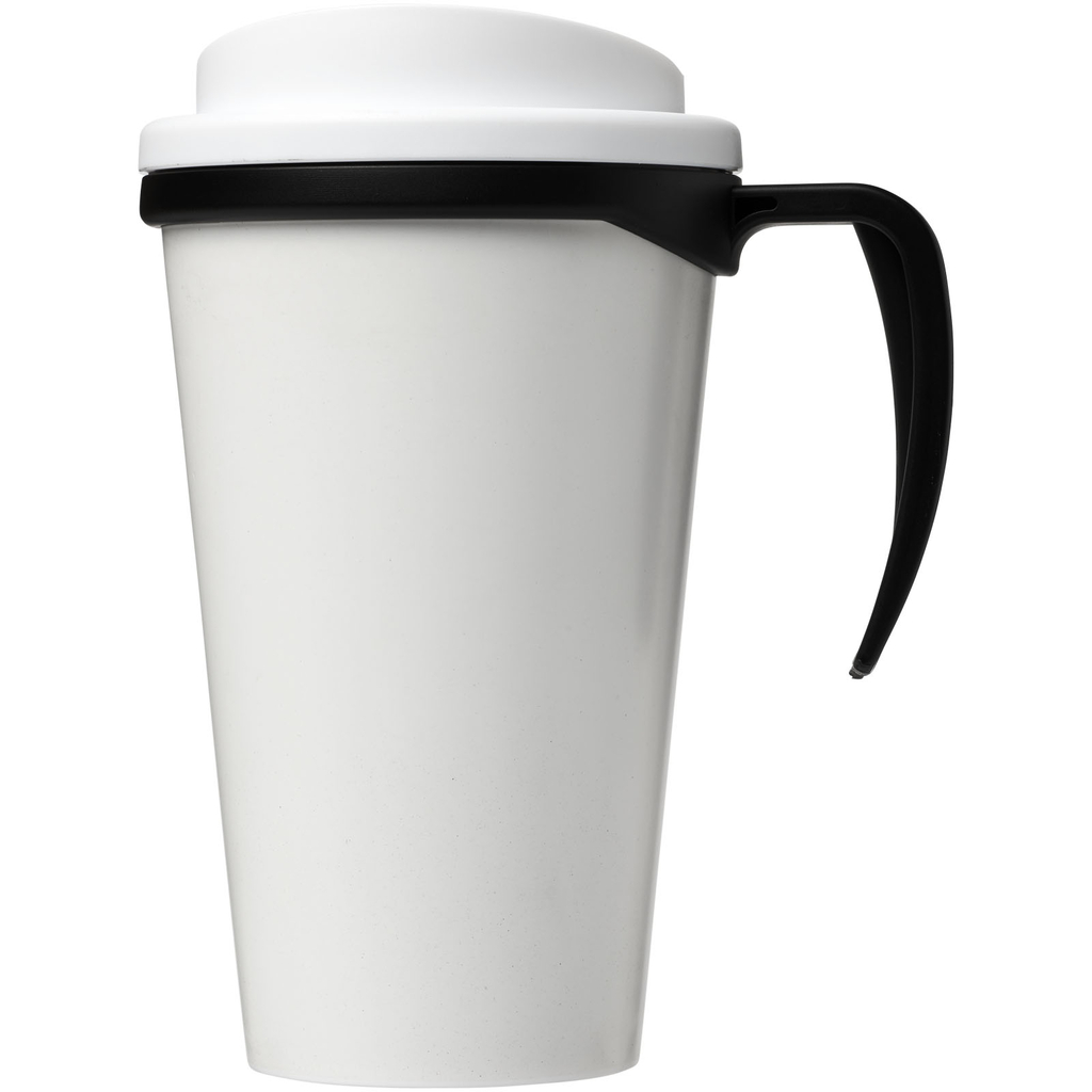 Термокружка Brite-Americano grande, цвет сплошной черный, белый - 21000613- Фото №3