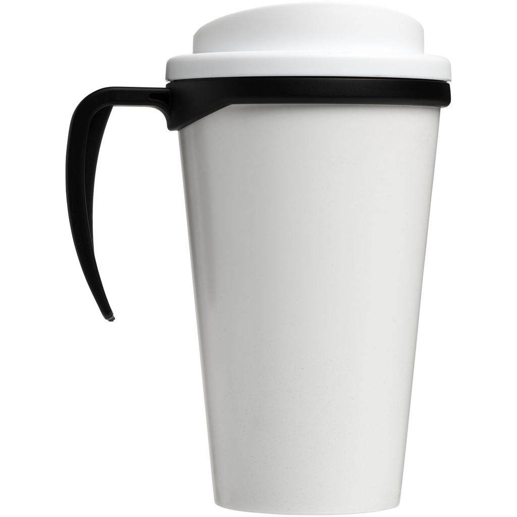Термокружка Brite-Americano grande, цвет сплошной черный, белый - 21000613- Фото №4