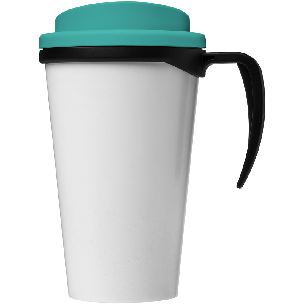 Термокружка Brite-Americano grande, колір суцільний чорний, колір морської хвилі - 21000617- Фото №3