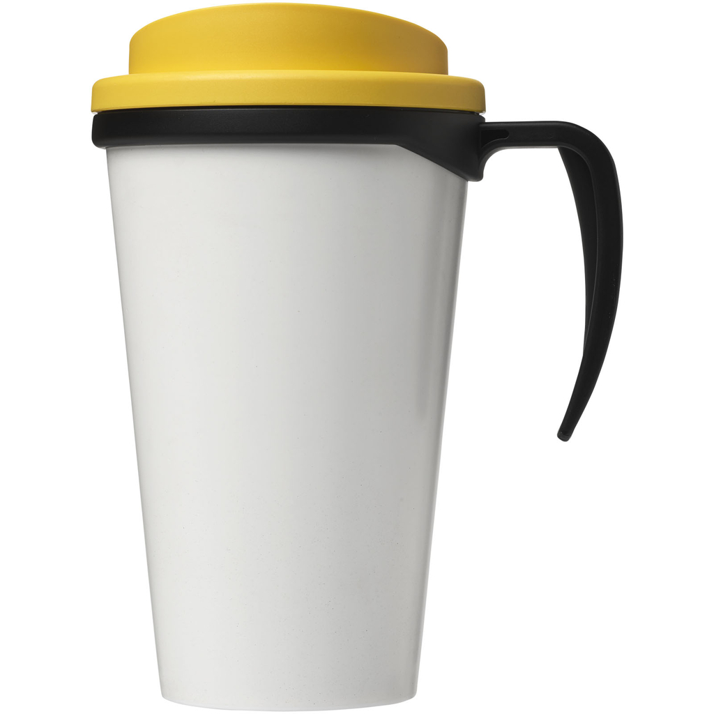 Термокружка Brite-Americano grande, колір суцільний чорний, жовтий - 21000623- Фото №3