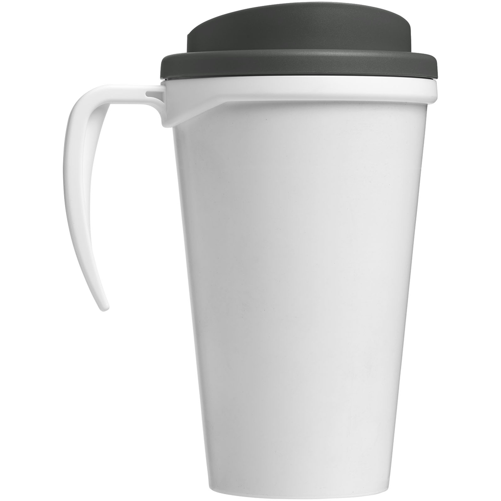 Термокружка Brite-Americano grande, цвет белый, серый - 21000626- Фото №4