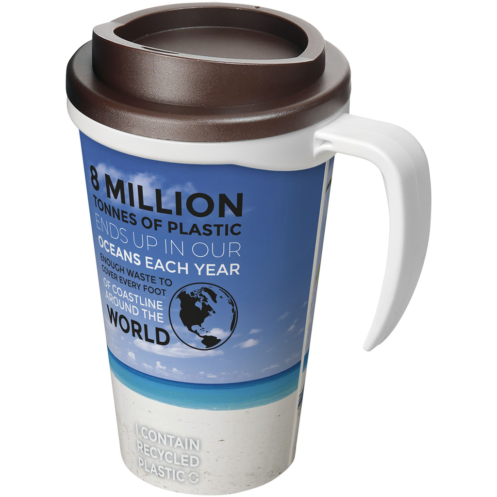 Термокружка Brite-Americano grande, цвет белый, коричневый - 21000627- Фото №1