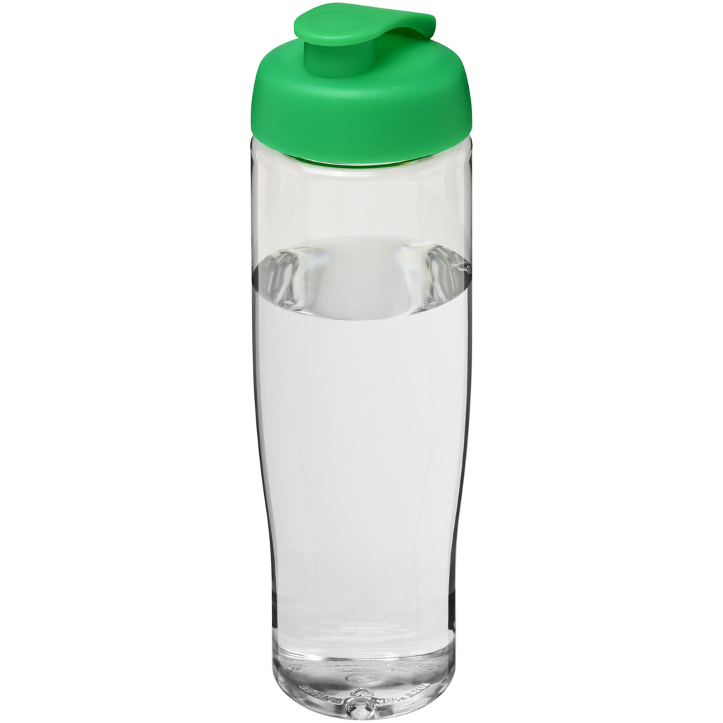 Бутылка спортивная H2O Tempo, цвет прозрачный, зеленый - 21004006- Фото №1