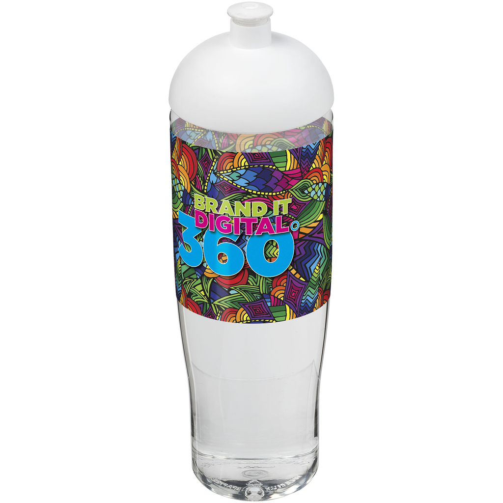 Бутылка спортивная H2O Tempo, цвет прозрачный, белый - 21004201- Фото №2