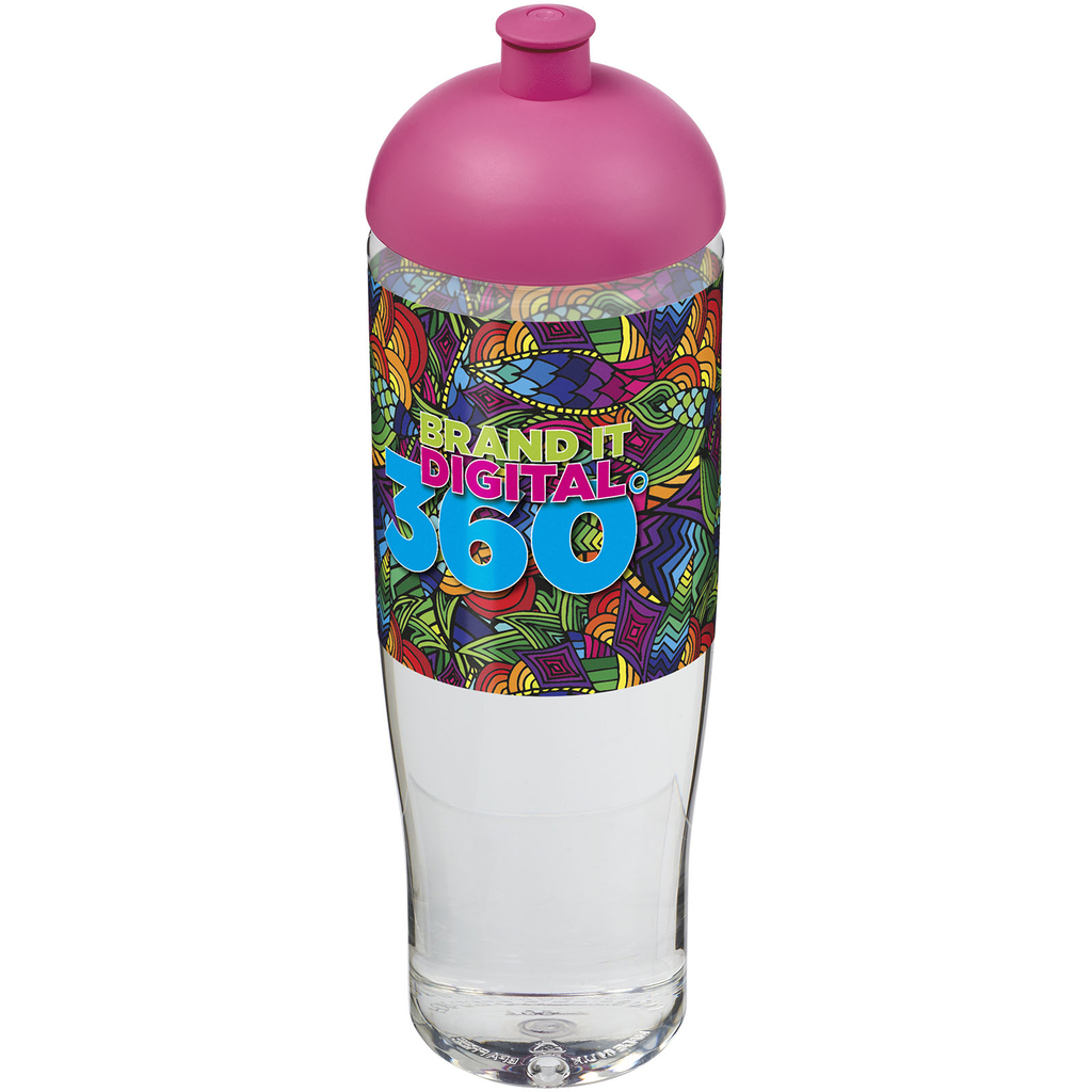 Бутылка спортивная H2O Tempo, цвет прозрачный, розовый - 21004208- Фото №2