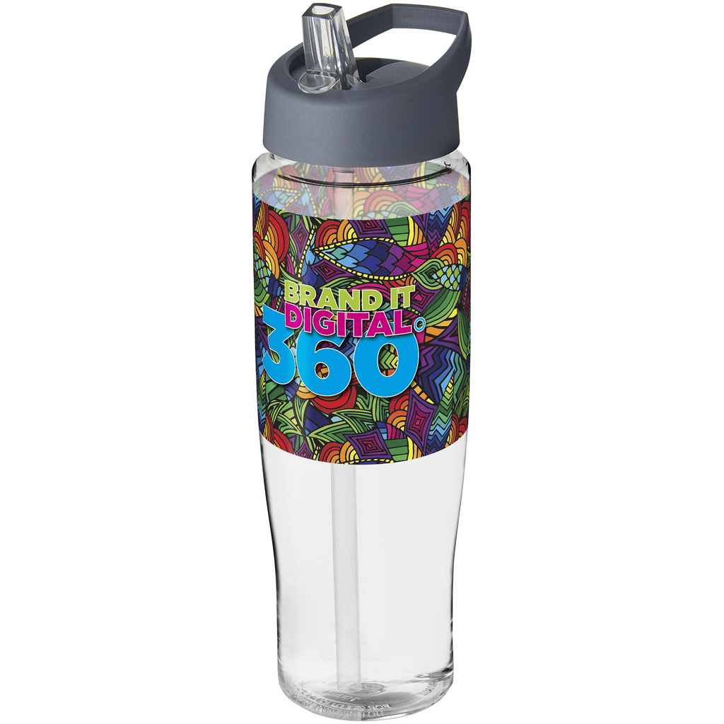 Бутылка спортивная H2O Tempo, цвет прозрачный, штормовой серый - 21004430- Фото №2