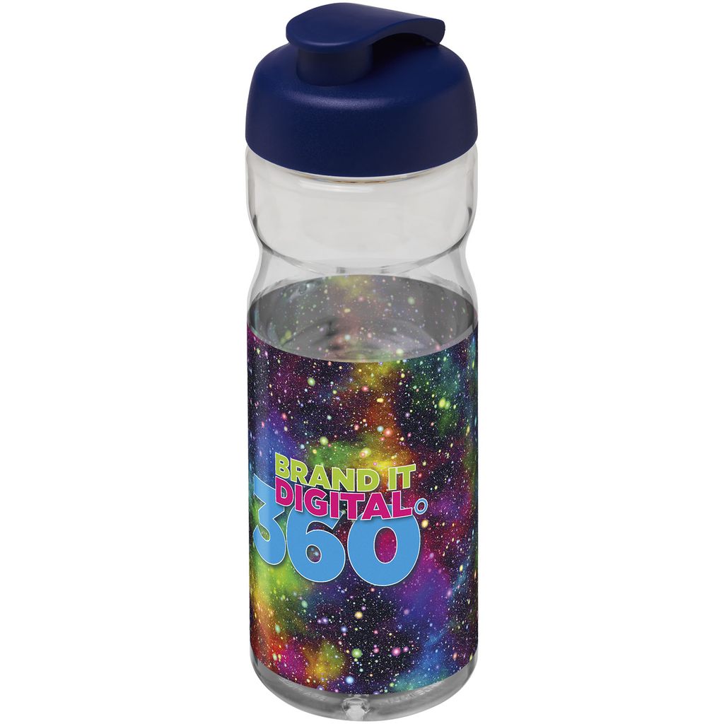 Бутылка спортивная H2O Base, цвет прозрачный, синий - 21004502- Фото №2