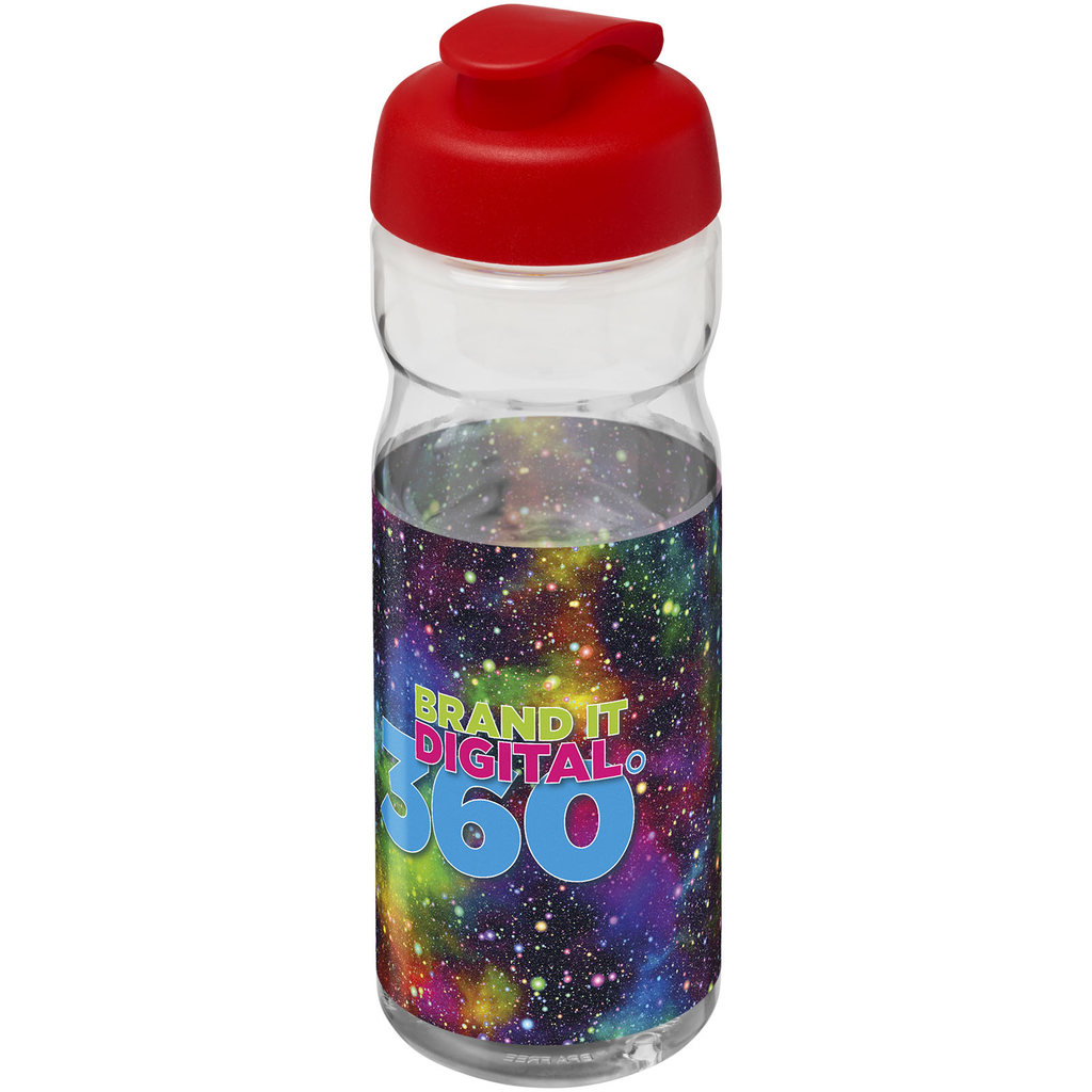 Бутылка спортивная H2O Base, цвет прозрачный, красный - 21004503- Фото №2