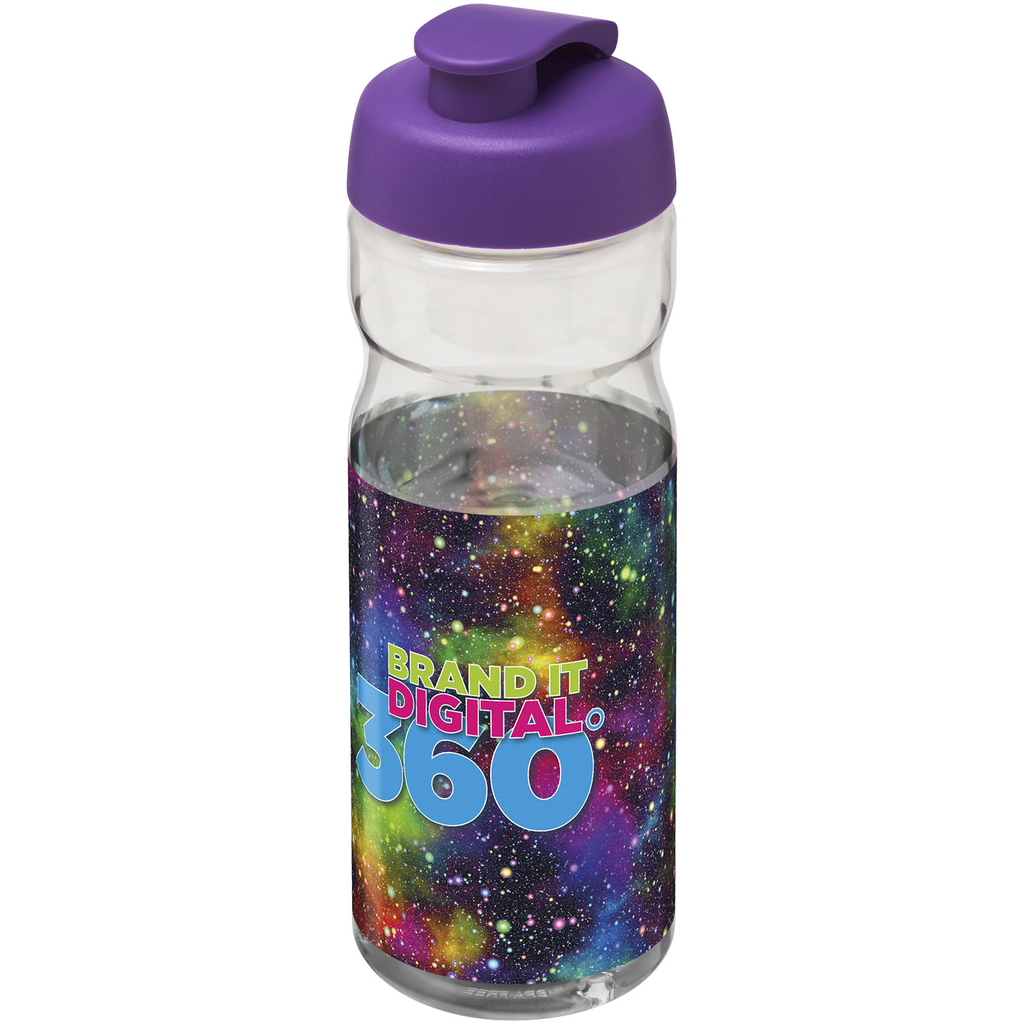Бутылка спортивная H2O Base, цвет прозрачный, пурпурный - 21004509- Фото №2