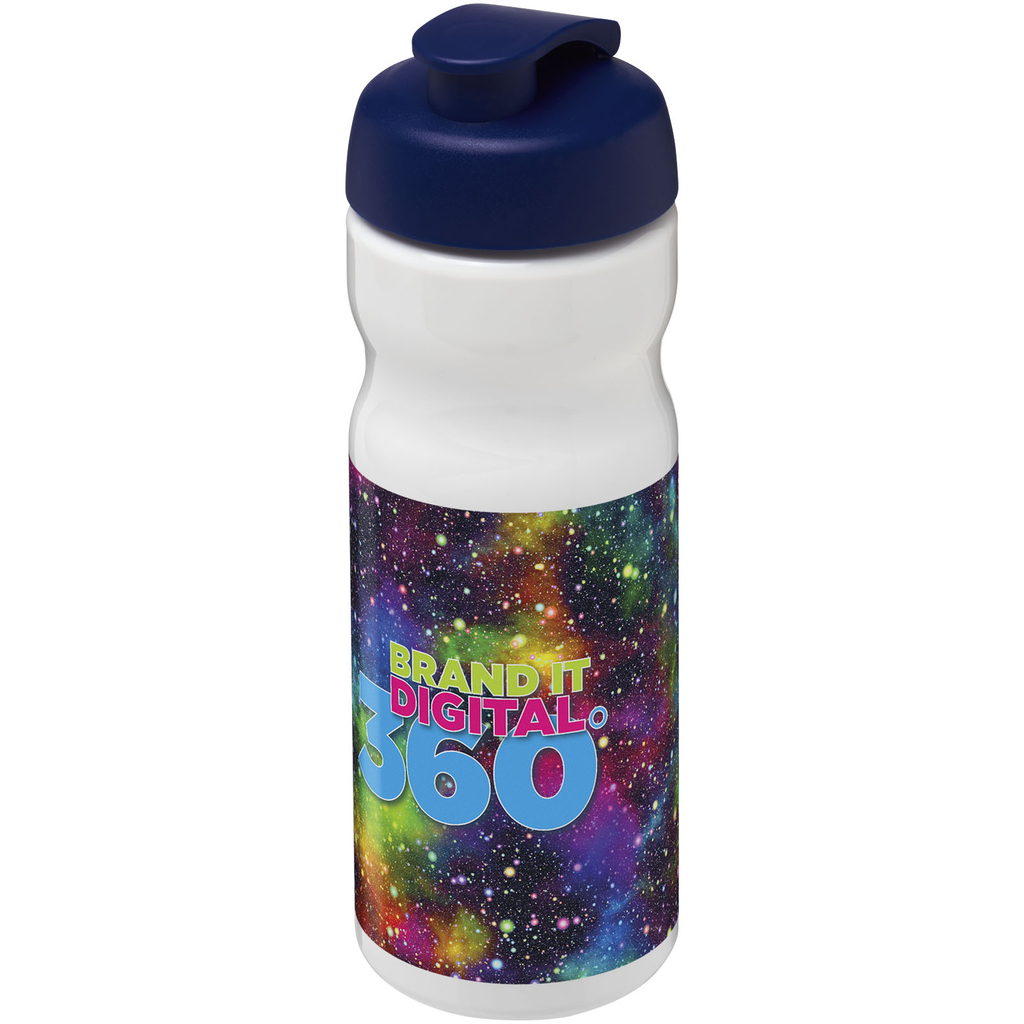 Бутылка спортивная H2O Base, цвет белый, синий - 21004517- Фото №2