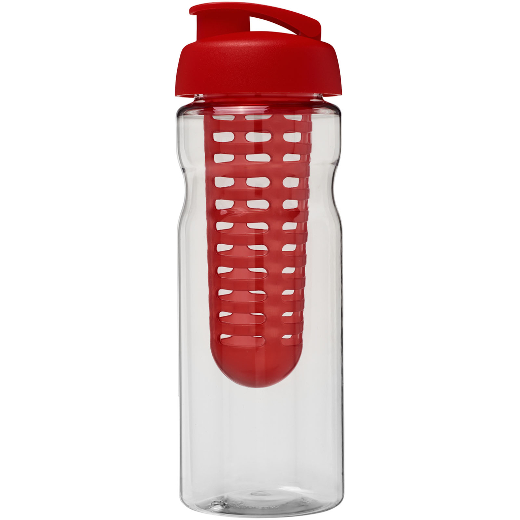 Бутылка спортивная H2O Base, цвет прозрачный, красный - 21004602- Фото №3