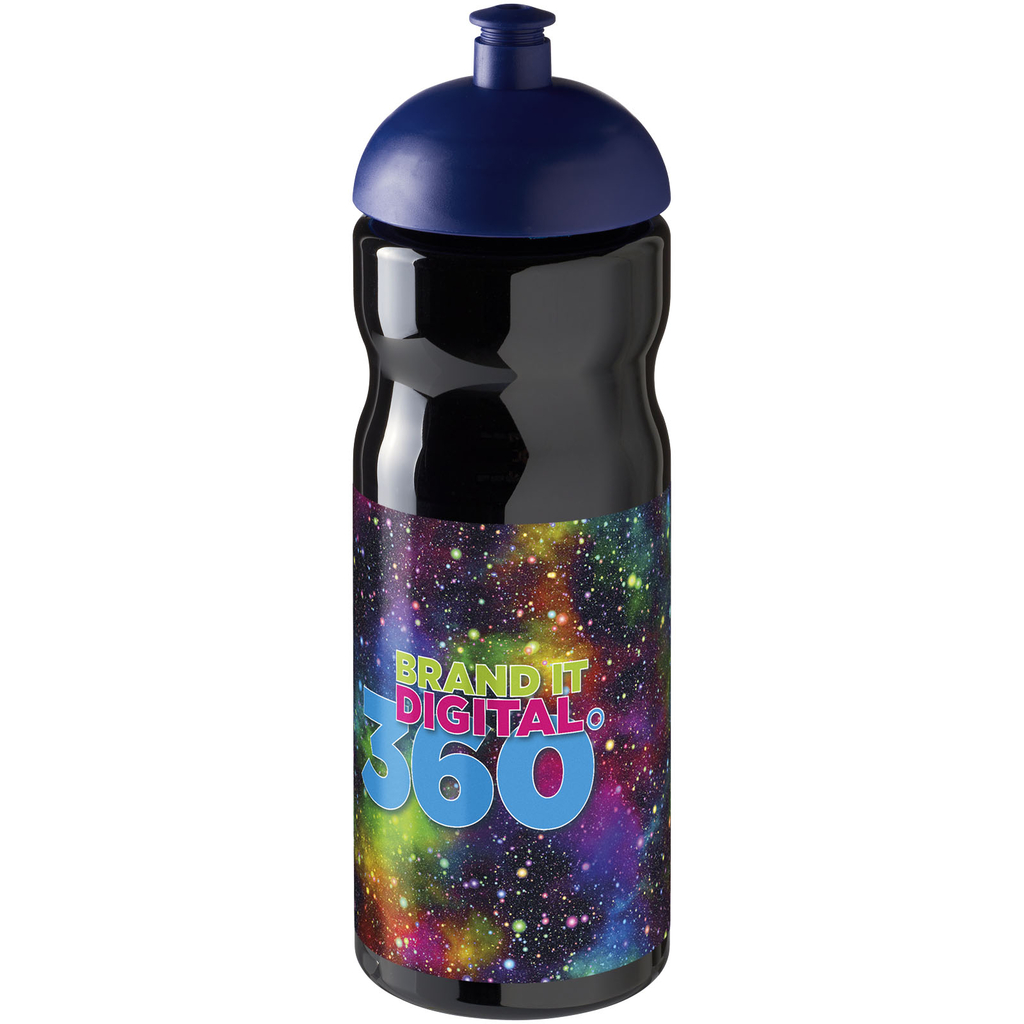 Бутылка спортивная H2O Base, цвет сплошной черный, синий - 21004713- Фото №2