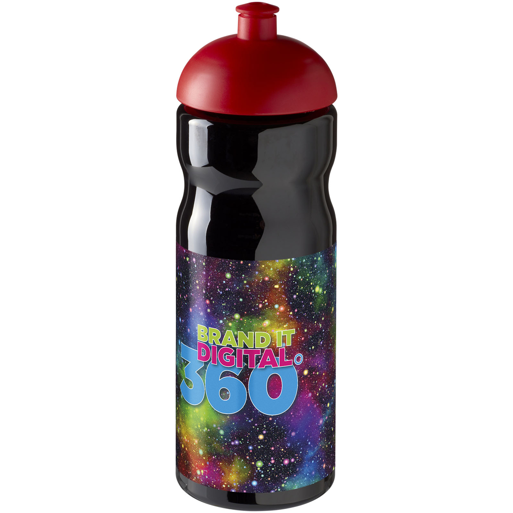 Бутылка спортивная H2O Base, цвет сплошной черный, красный - 21004714- Фото №2