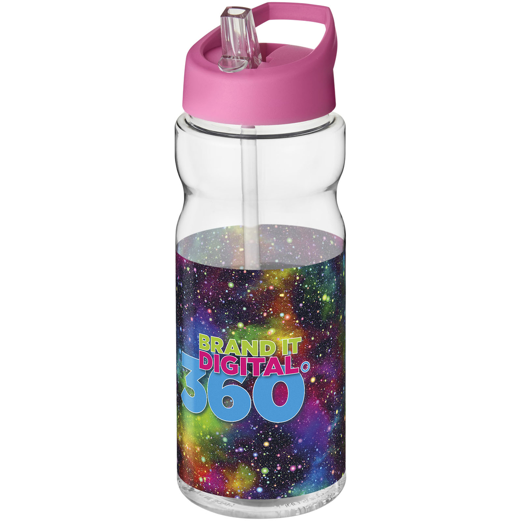 Бутылка спортивная H2O Base, цвет прозрачный, розовый - 21004920- Фото №2