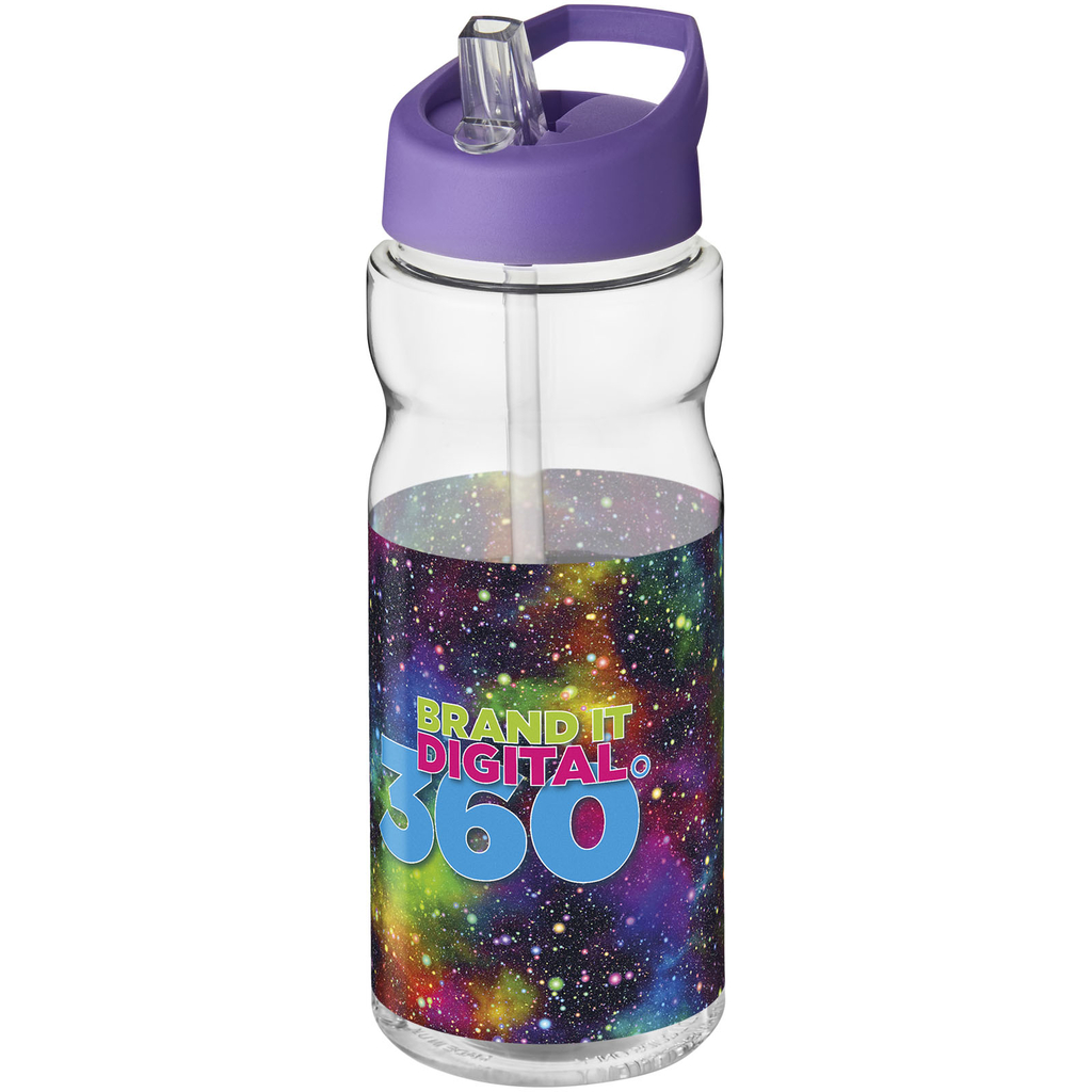 Бутылка спортивная H2O Base, цвет прозрачный, пурпурный - 21004921- Фото №2