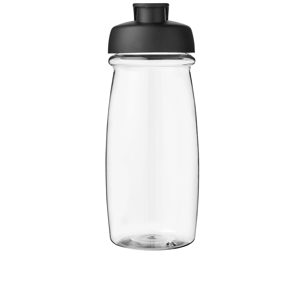 Бутылка спортивная H2O Pulse, цвет прозрачный, сплошной черный - 21005415- Фото №3