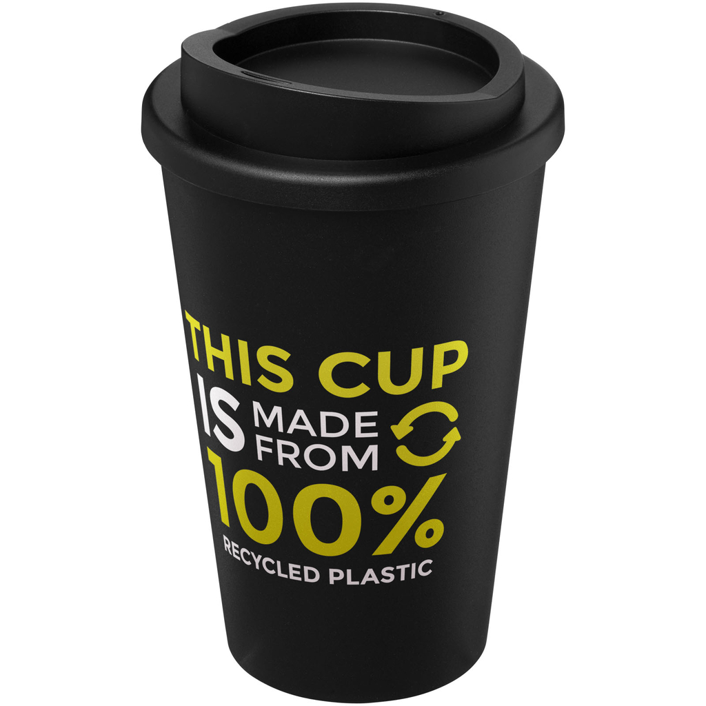 Термокружка Recycled Americano, колір суцільний чорний - 21069100- Фото №2 Термокружка Recycled Americano, колір суцільний чорний - 21069100- Фото №2