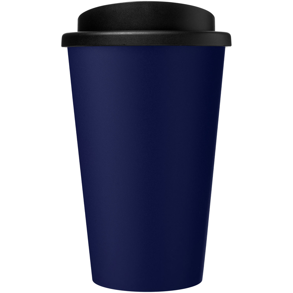 Термокружка Recycled Americano® объемом 350 мл, цвет cиний, сплошной черный - 21069152- Фото №3