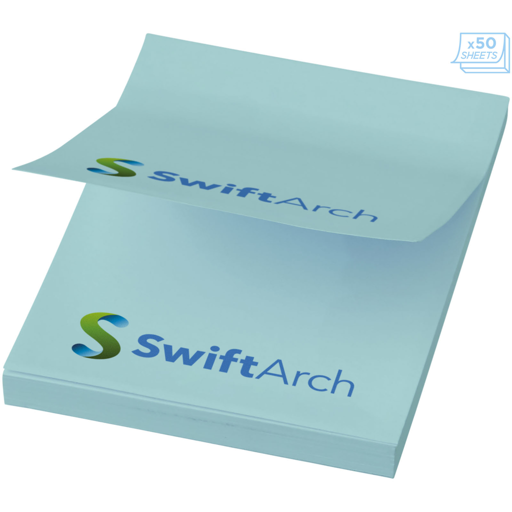 Бумага для заметок Sticky-Mate 75x75, колір світло-синій - 21092011- Фото №1