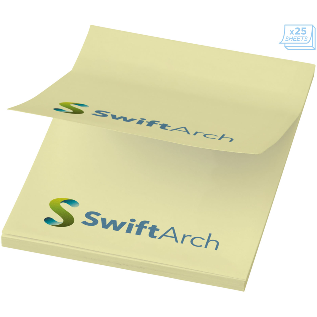 Бумага для заметок Sticky-Mate 50х75, колір світло-жовтий - 21092022- Фото №3
