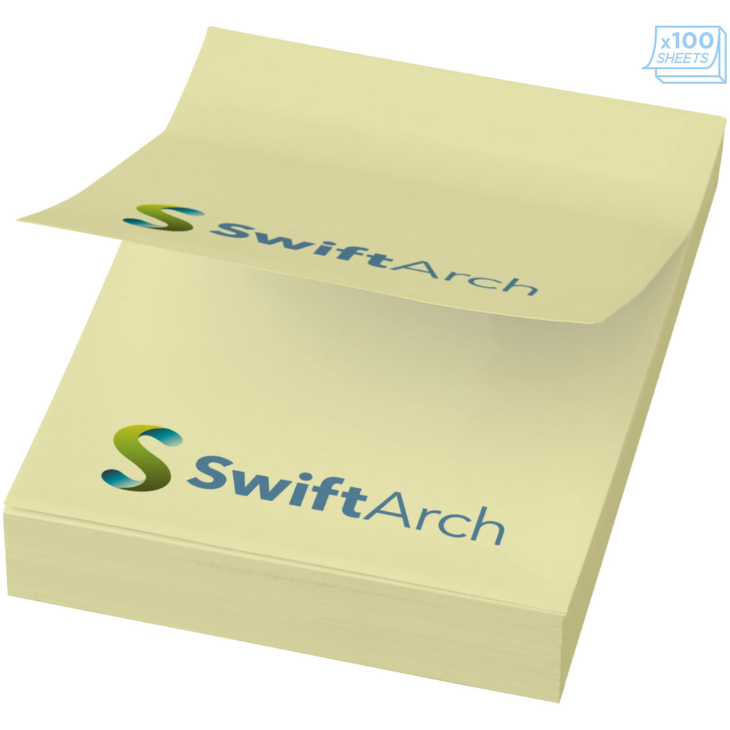 Бумага для заметок Sticky-Mate 50х75, колір світло-жовтий - 21092022- Фото №4