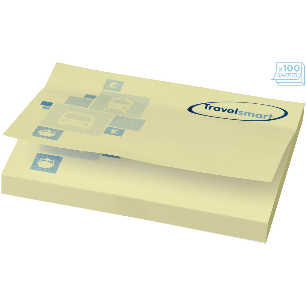 Бумага для заметок Sticky-Mate 100x75, колір світло-жовтий - 21094022- Фото №4