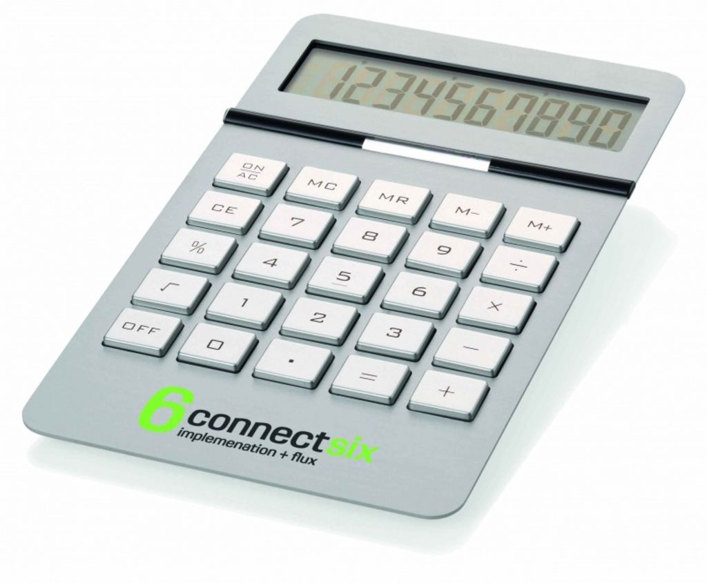 Стильный настольный калькулятор из алюминия