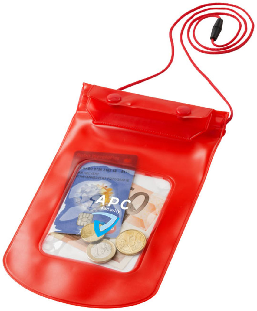 Чехол Cancun со шнурком, цвет красный - 10219601- Фото №2 Чехол Cancun со шнурком, цвет красный - 10219601- Фото №2