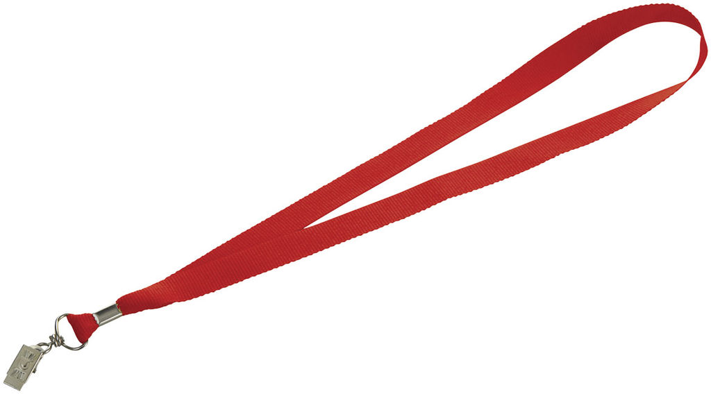 Шнурок з поворотним зажимом Igor, колір червоний
