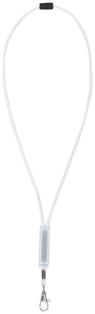 Шнурок Landa с регулируемой вставкой, цвет белый