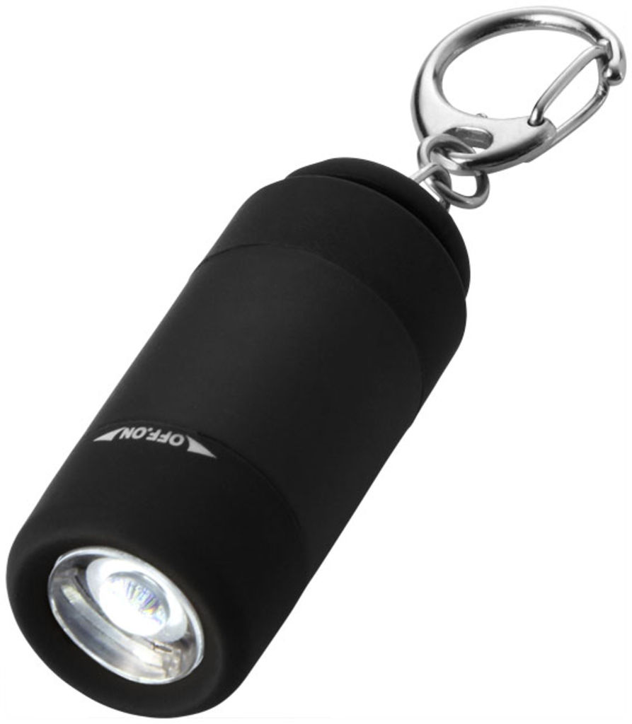 Брелок-ліхтар Avior з зарядкою від USB, колір суцільний чорний - 10413800- Фото №4