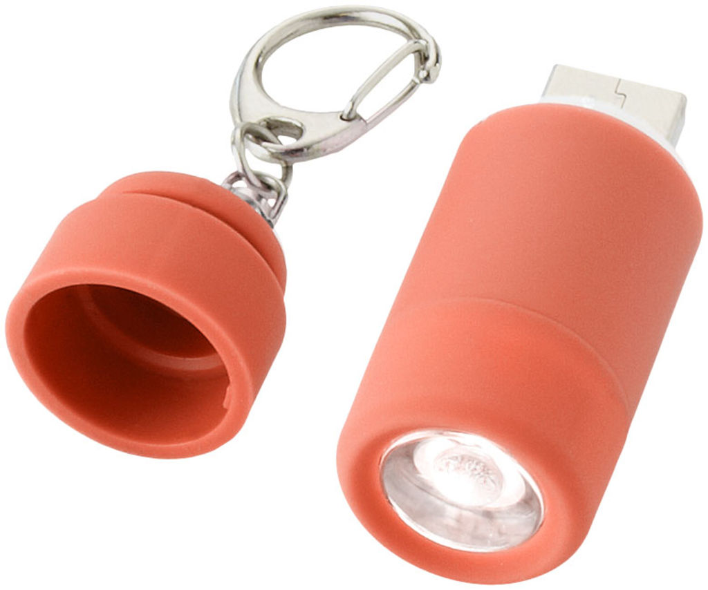 Брелок-ліхтар Avior з зарядкою від USB, колір червоний