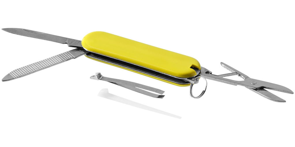 Карманный нож Oscar с 5-ю функциями, цвет желтый