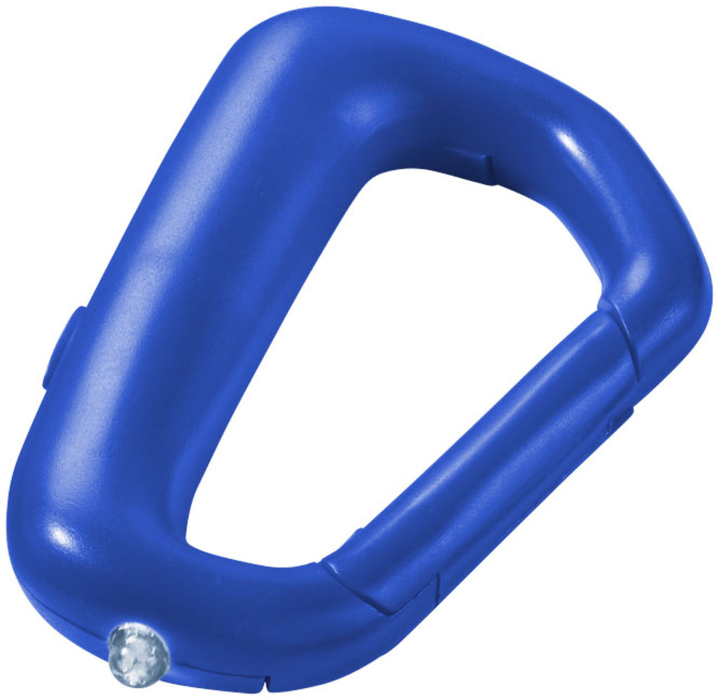 Фонарик-карабин-брелок Proxima, цвет ярко-синий