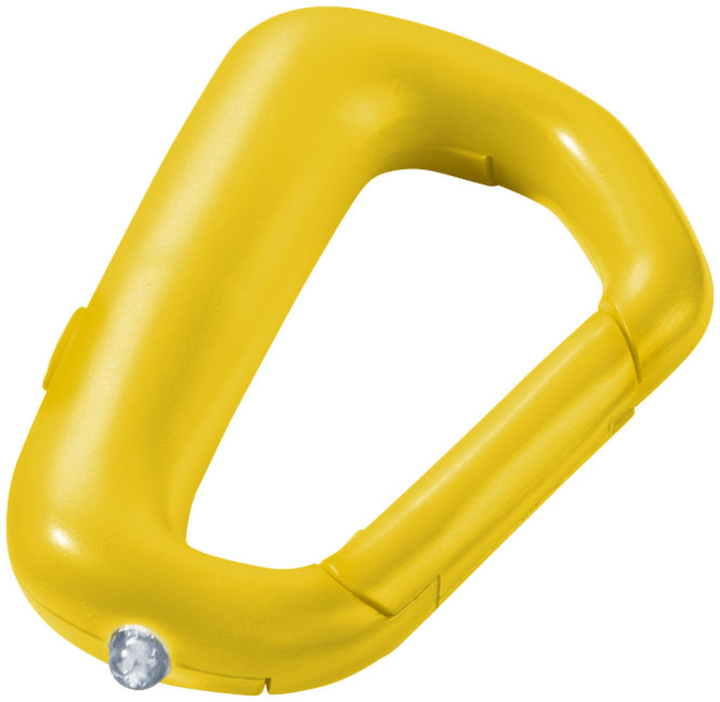 Фонарик-карабин-брелок Proxima, цвет желтый