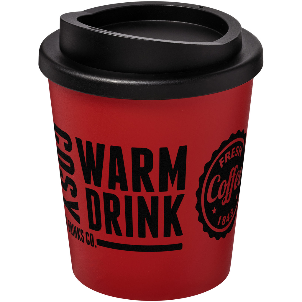 Термокружка Americano Espresso, колір червоний, суцільний чорний - 21009216- Фото №2