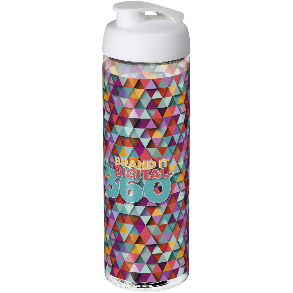 Бутылка спортивная H2O Vibe, цвет прозрачный, белый - 21009401- Фото №2
