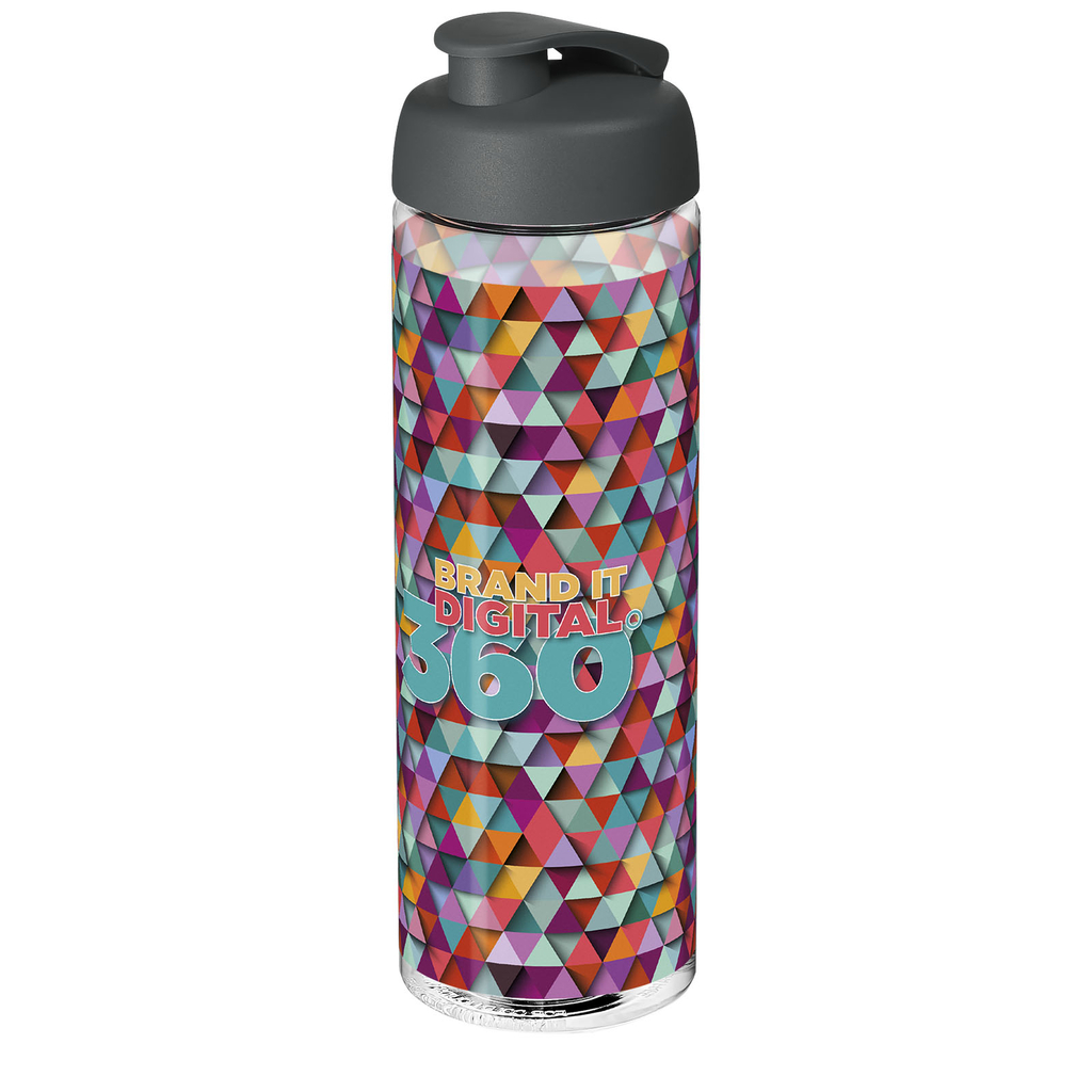 Бутылка спортивная H2O Vibe, цвет прозрачный, серый - 21009413- Фото №2