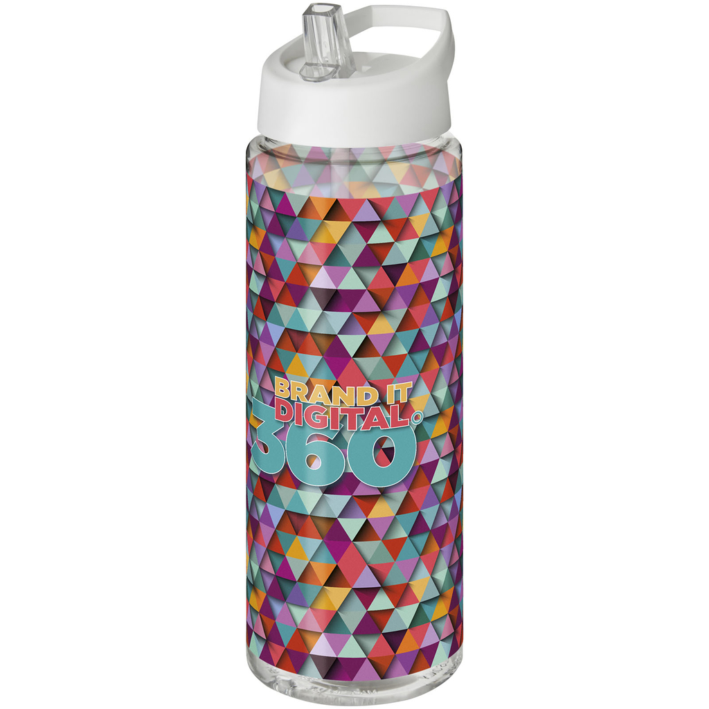 Пляшка спортивна H2O Vibe, колір прозорий, білий - 21009601- Фото №2