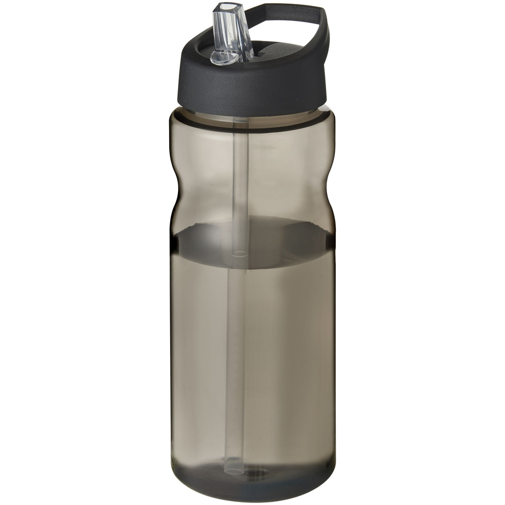 Пляшка спортивна H2O Eco, колір вугільний, суцільний чорний - 21009900- Фото №1