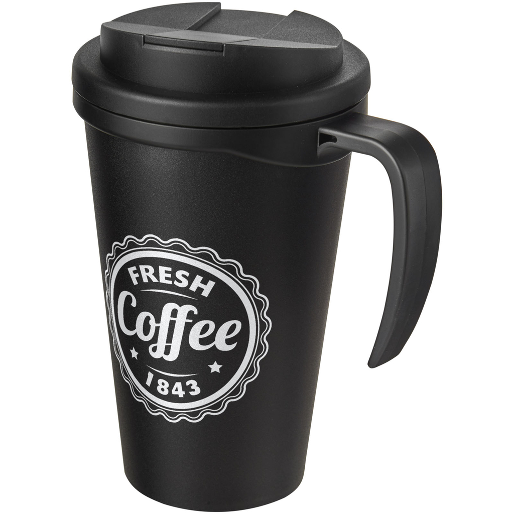 Кружка Americano Grande, колір чорний глянсовий, суцільний чорний - 21042100- Фото №2