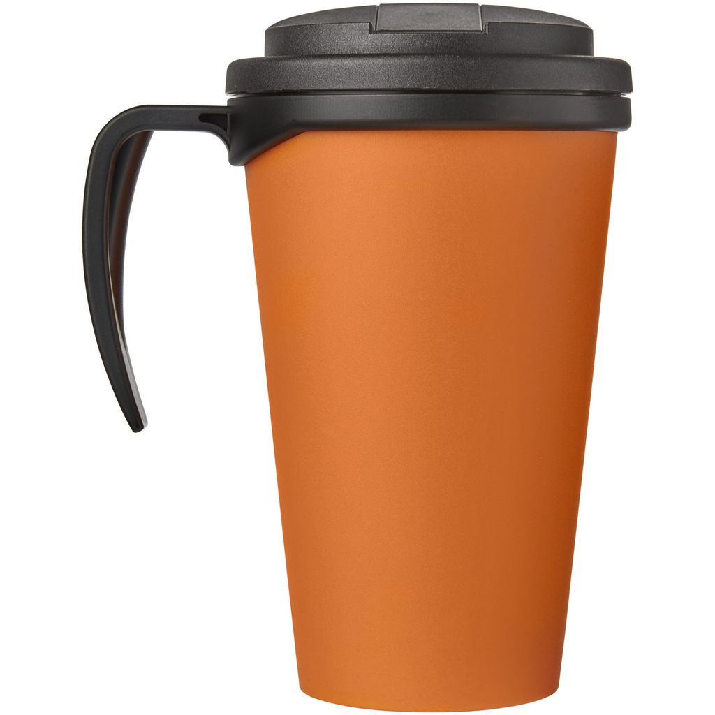 Кружка Americano Grande, колір помаранчевий, суцільний чорний - 21042104- Фото №5