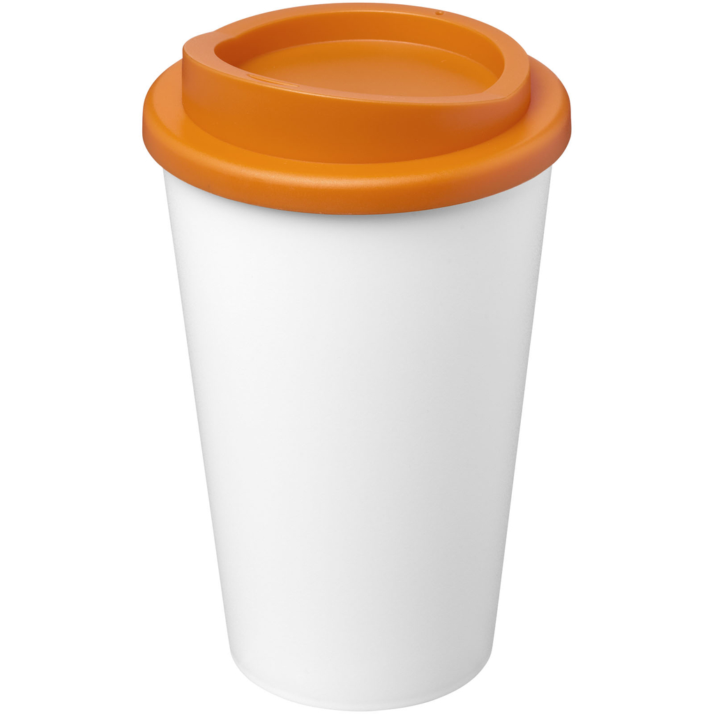 Термокружка Americano Eco, колір білий, помаранчевий - 21042215- Фото №1