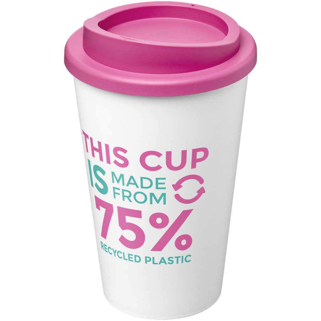 Термокружка Americano Eco, цвет белый, розовый - 21042217- Фото №2