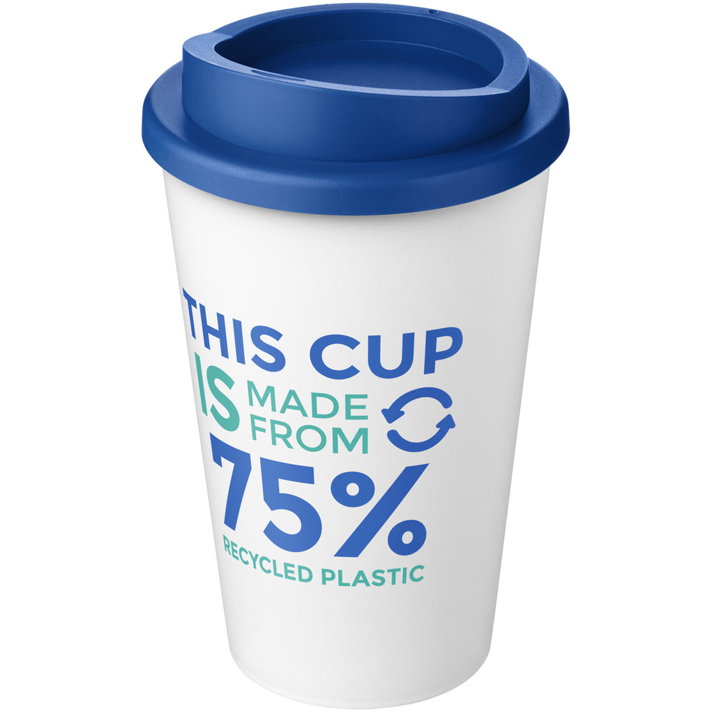Термокружка Americano Eco, колір білий, середній синій - 21042220- Фото №2