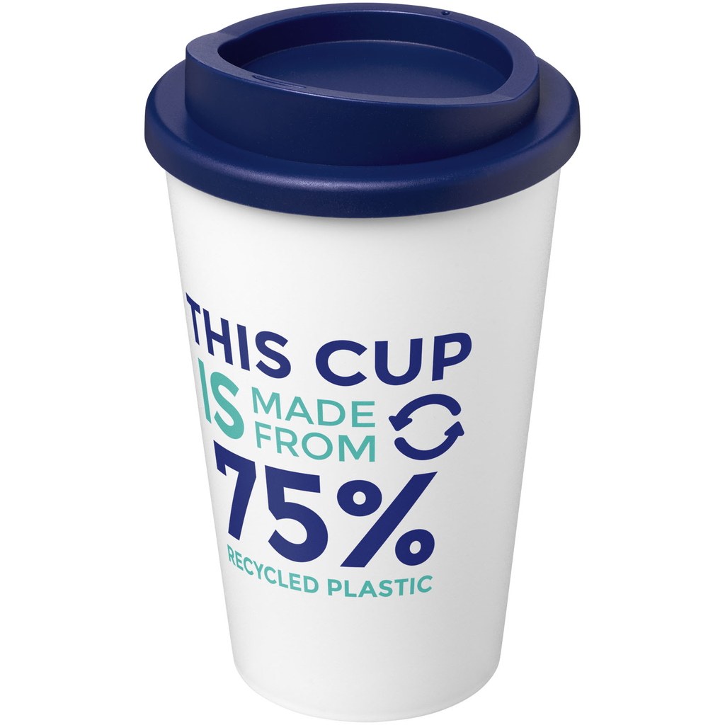 Термокружка Americano Eco, колір білий, синій - 21042221- Фото №2 Термокружка Americano Eco, колір білий, синій - 21042221- Фото №2
