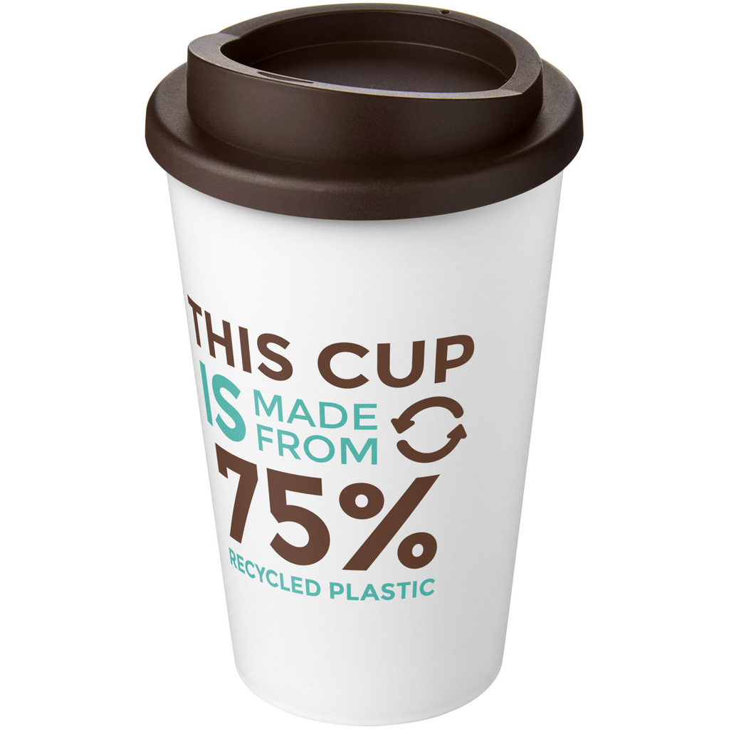 Термокружка Americano Eco, колір білий, коричневий - 21042225- Фото №2