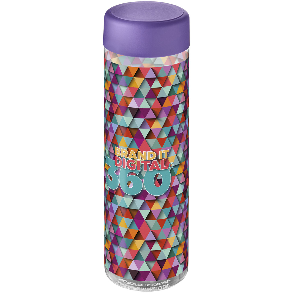 Бутылка для воды H2O Vibe, цвет прозрачный, пурпурный - 21043007- Фото №2