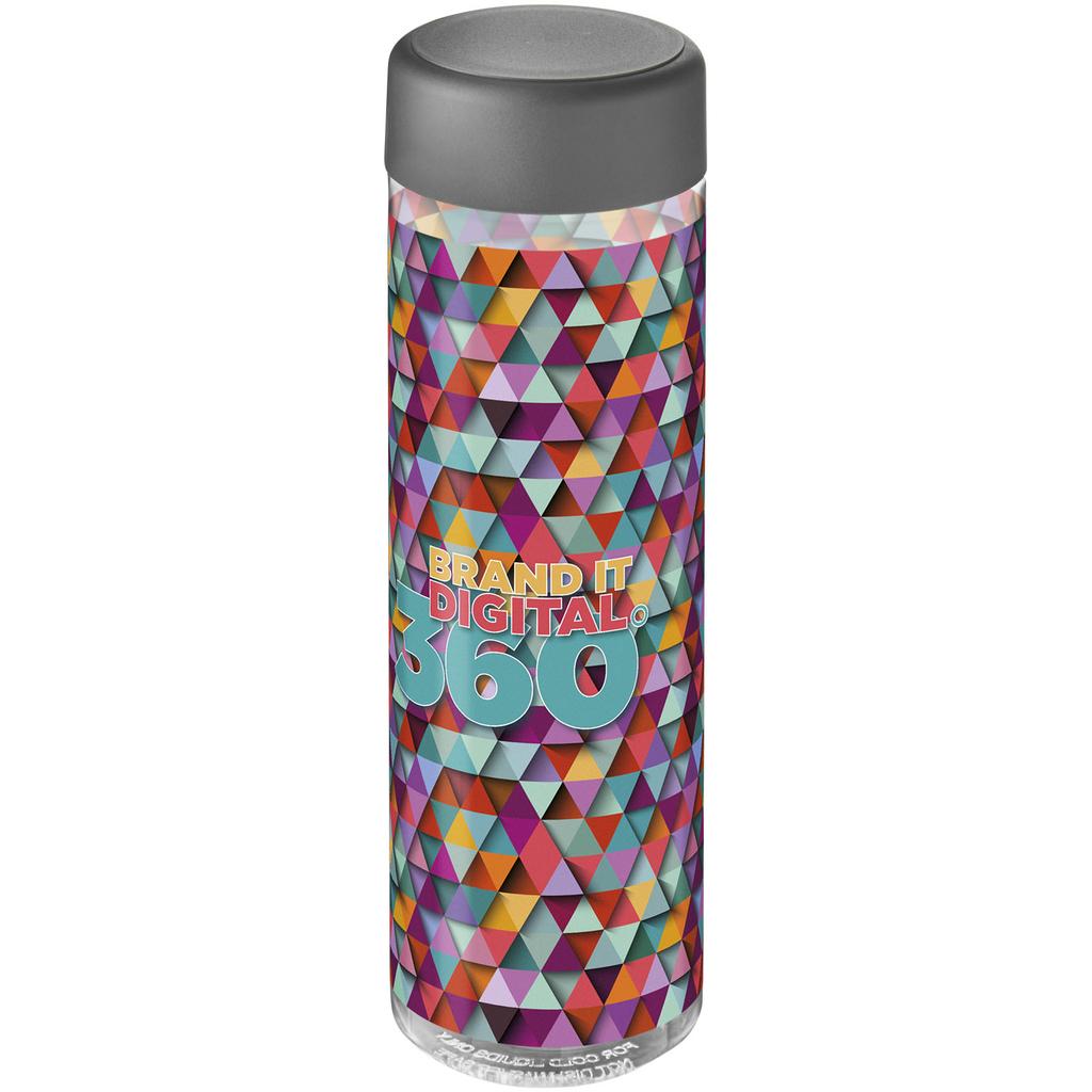 Бутылка для воды H2O Vibe, цвет прозрачный, штормовой серый - 21043011- Фото №2