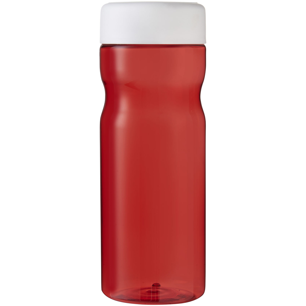 Пляшка з кришкою для води, що загвинчується H2O Eco Base 650 ml, колір червоний, білий - 21043507- Фото №4